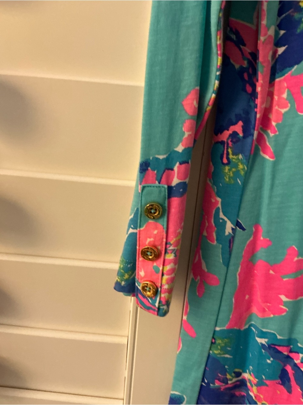 Lilly Pulitzer Turquoise Multi-Color Floral Dress - Picture 4 of 5